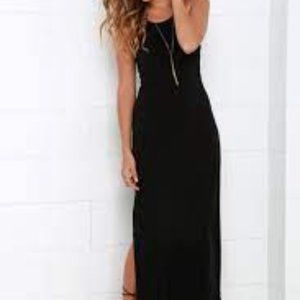 Xhilaration Black Racerback Maxidress NWOT